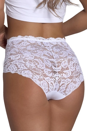 Wol-Bar Teri Majtki wysokie figi, biały