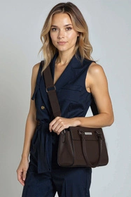 Vivisence T0016 Torebka do ręki, brązowy