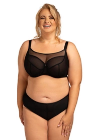 Nessa Salma crop top Maxi Biustonosz miękki, czarny