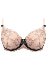 Unikat Atina Biustonosz usztywniany, beż-czarny