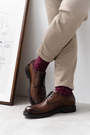 Steven 056-204 Skarpety za kostkę, bordowy