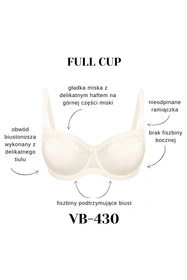 Vena VB-430 Biustonosz usztywniany, ecru