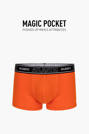 Atlantic MH-1191/03 Magic Pocket Majtki bokserki, pomara�czowy