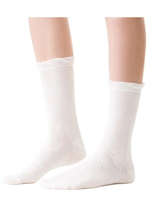 Steven 066 Comet 3D Skarpety za kostkę, biały 001