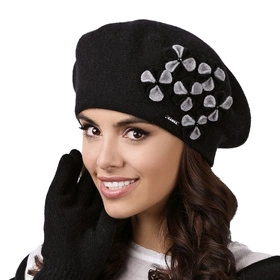 Kamea Gorycja Nakrycie głowy beret, czarny
