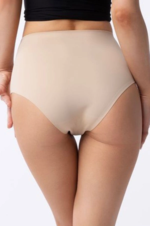 Julimex Amber Maxi Majtki wysokie figi, beżowy