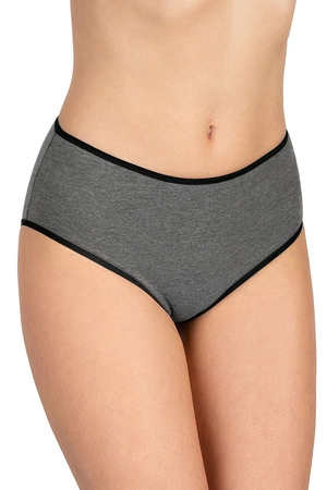 Vivisence 4017 3-pack Majtki wysokie figi, gumka czarna: grafit