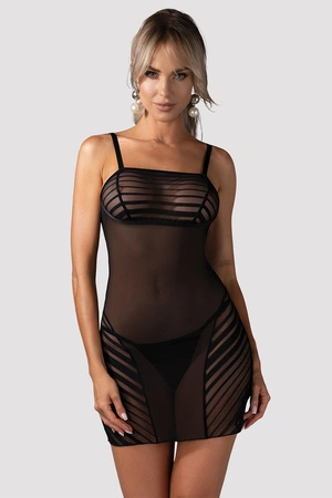 Obsessive Lune Bellis chemise & thong Nocna koszulka, black