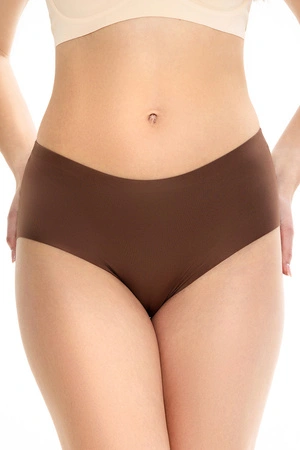 Julimex Chocolate Midi Majtki wysokie figi, brązowy