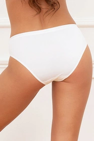 Italian Fashion Szyk midi Majtki figi, biały