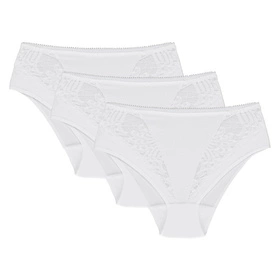 Wol-Bar Eco-Ga 3-pak Majtki figi, biały