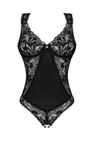 Obsessive Donna Dream crotchless teddy Body sexy, czarny