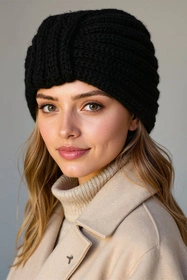 Vivisence 70114 Nakrycie głowy czapka, czarny