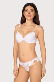 Róża Carmen Majtki stringi, biały