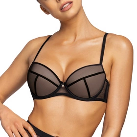 Mat 0193/11/1 Aggie Biustonosz push-up, czarny