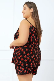 Italian Fashion Cherry ws.r. kr.sp. Nocna piżama, druk/czarny