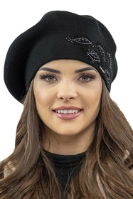 Vivisence 7051 Nakrycie głowy beret, czarny