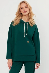 Italian Fashion Lagos dł.r. Bluza nierozpinana, c.zielony