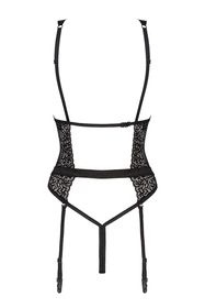 Obsessive Yaskana teddy Body sexy, czarny