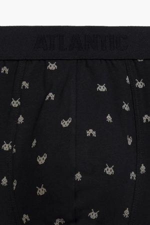 Atlantic 3MH-054 3-pack Majtki bokserki, czarny/grafitowy/czarny