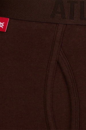 Atlantic 3MH-184 Majtki bokserki, czekoladowy/cappuccino/czarny