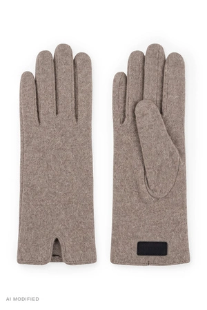 Vivisence 7213 Rękawiczki dzianinowe, beige