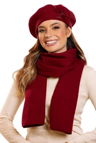 Vivisence 7102 Szalik lub apaszka szalik, bordowy