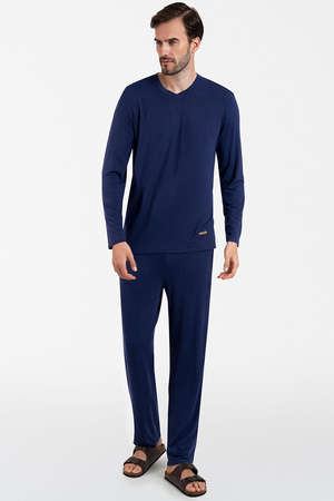 Italian Fashion Akord Men d�.r. d�.sp. Nocna pi�ama, granat