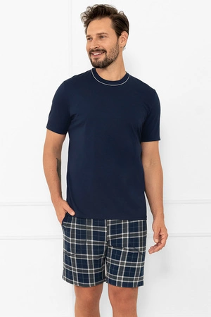 Italian Fashion Andreas kr.r. kr.sp. Nocna piżama, granat/druk