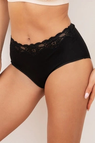 Italian Fashion Cleo maxi Majtki wysokie figi, czarny