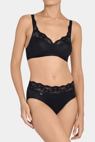 Sloggi 10031896 Romance Midi Majtki figi, 0004-black