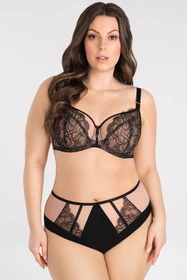 Gorsenia K835 Black to Black Majtki figi, czarny