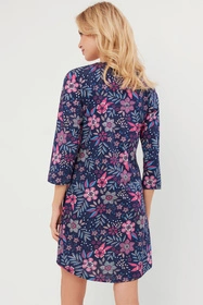 Italian Fashion Folk r.3/4 Nocna koszula, gdruk/granat