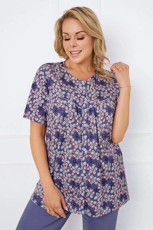 Italian Fashion Bonaria kr.r. sp.3/4 Nocna piżama, druk/jeans