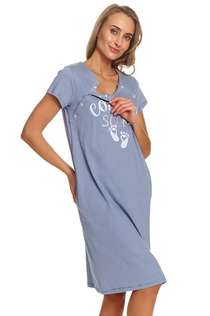 Doctor Nap TCB.7459 Nocna koszula, sky blue