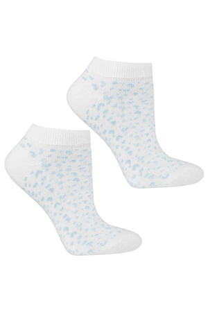 Moraj CSD170-148 Skarpety stopki, patt 1-white/blue