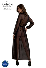 Passion Zinnia peignoir Nocna peniuar, black