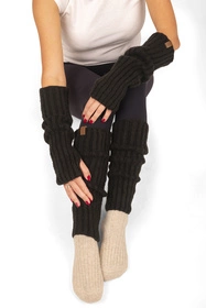 Vivisence 7217 Rękawiczki dzianinowe, czarny