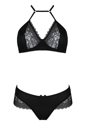 Casmir Kitasana bikini Nocna komplet biustonosz + stringi, black