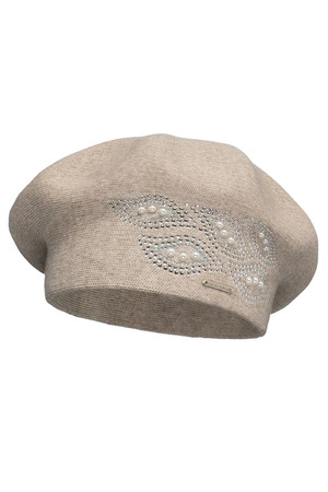 Vivisence 7051 Nakrycie głowy beret, beżowy