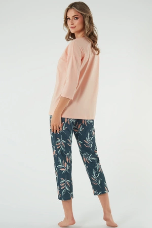 Italian Fashion Julietta r.3/4 sp.7/8 Nocna piżama, łosoś/druk