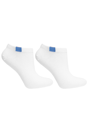 Moraj CSD240-050 Skarpety stopki, patt1-bia�y/niebieski