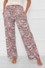 Italian Fashion Kimuri dł.sp. Nocna spodnie, druk/wrzos