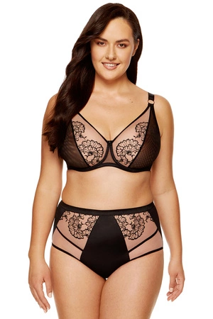 Gorteks Kala/B2 Biustonosz miękki, czarno-beżowy