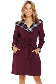Doctor Nap SWW.7106 Nocna szlafrok, burgundy