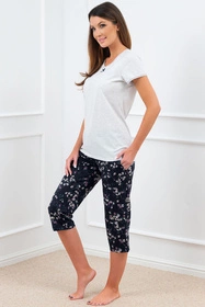 Italian Fashion Celestina kr.r. sp.3/4 Nocna piżama, j.melanż/druk