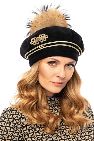 Vivisence 7066 Nakrycie głowy beret, czarny