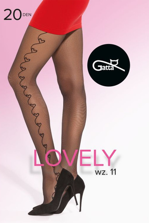 Gatta Lovely 11 20 DEN Wyr�b po�czoszniczy rajstopy, nero