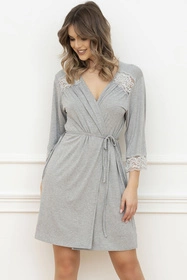 Italian Fashion Samaria r.3/4 Nocna szlafrok, melanż
