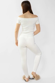 Dkaren Bayo-Kpl Komplet legginsy + bluzka, ecru